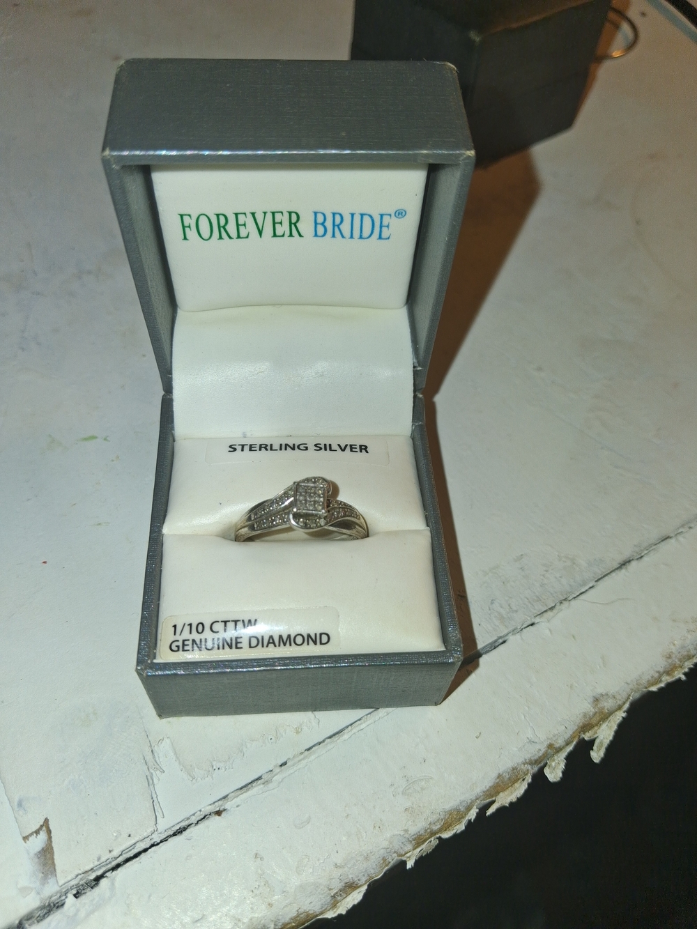 Sterling Silver Diamond Accent Knot Ring in Silver